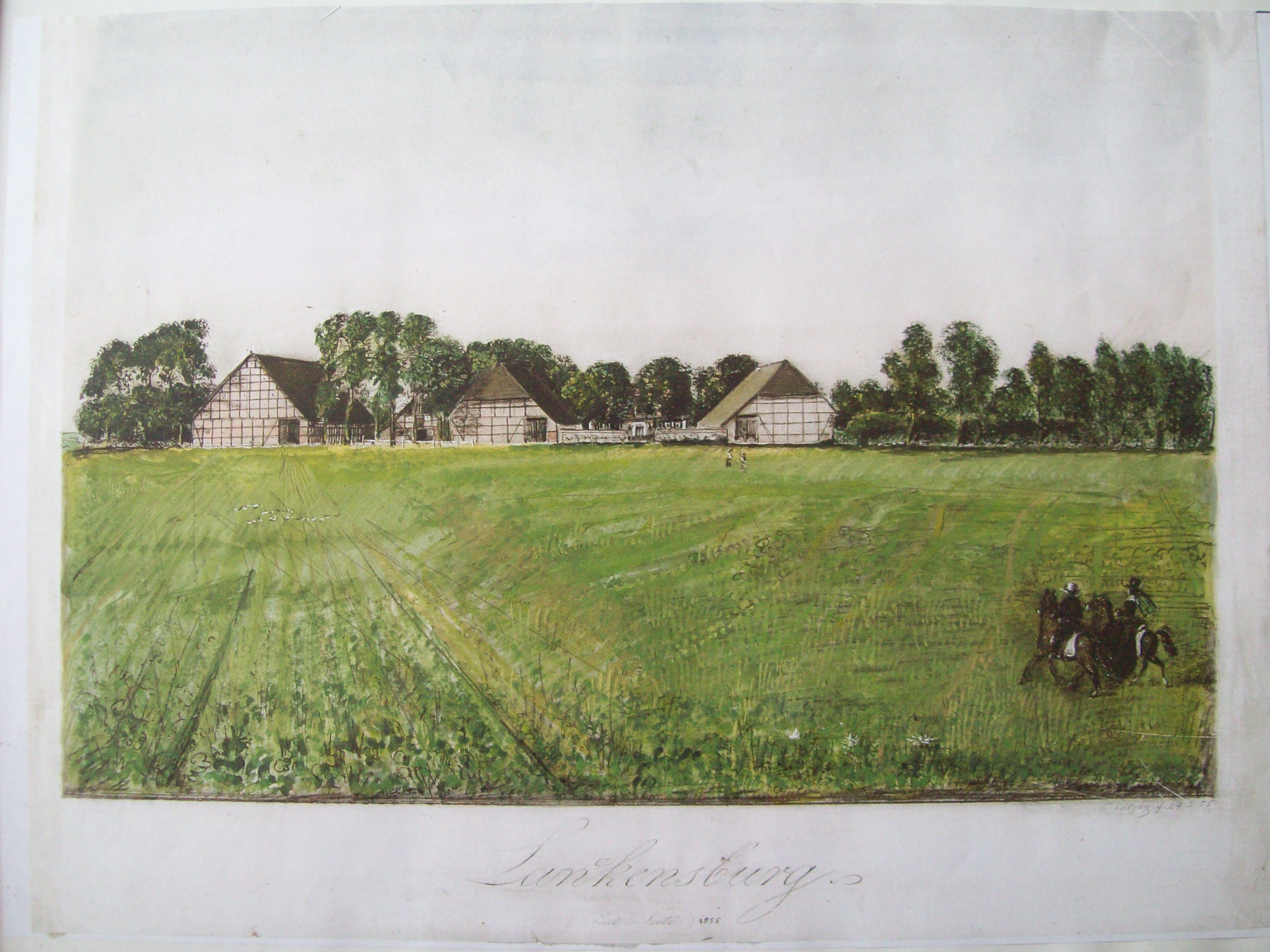 Hofgebäude, Foto: 1955